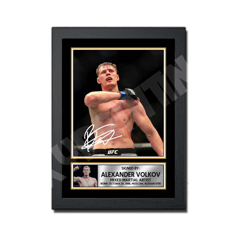 Alexander Volkov 2 Limited Edition MMA Wrestler Signed Print - MMA Wrestling