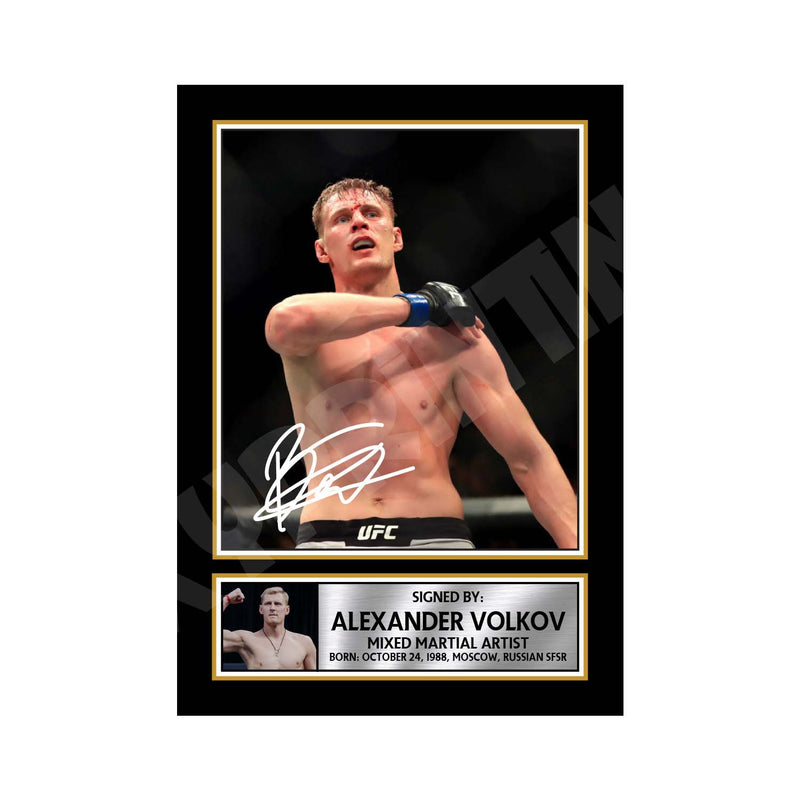 Alexander Volkov 2 Limited Edition MMA Wrestler Signed Print - MMA Wrestling