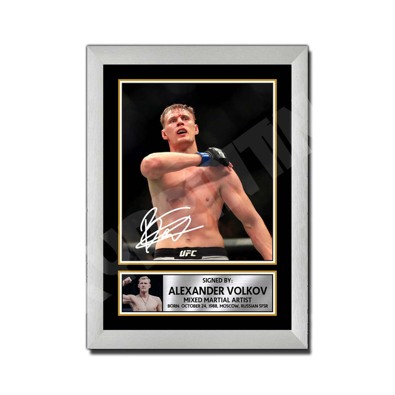 Alexander Volkov 2 Limited Edition MMA Wrestler Signed Print - MMA Wrestling