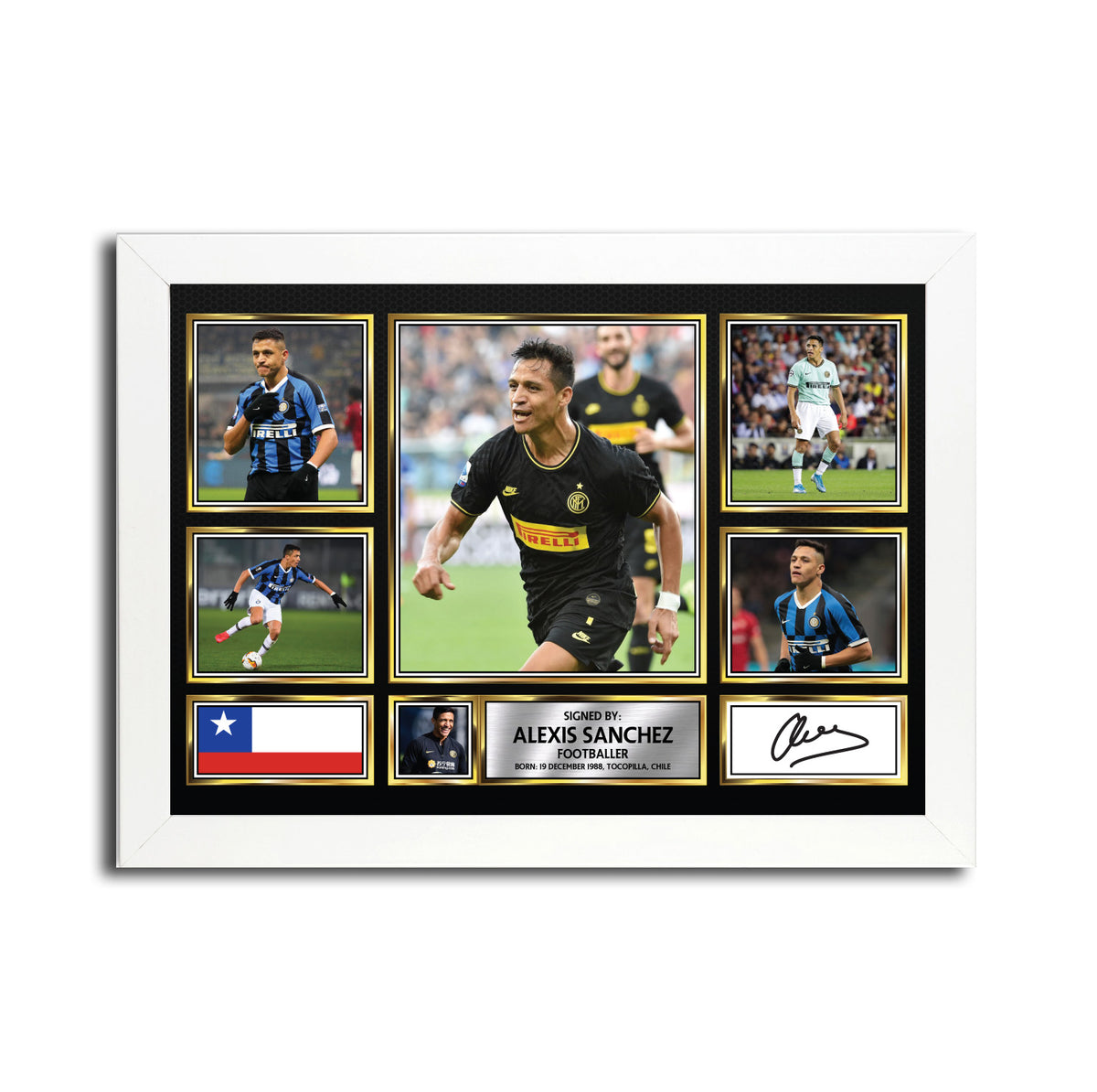 Alexis Sánchez MC1556 Printed Signature Football Poster