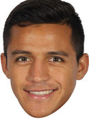 Alexis Sanchez Celebrity Face Mask Fancy Dress Cardboard Costume Mask