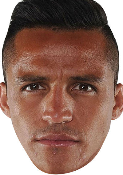 Alexis Sanchez FOOTBALL 2018 Celebrity Face Mask Fancy Dress Cardboard Costume Mask