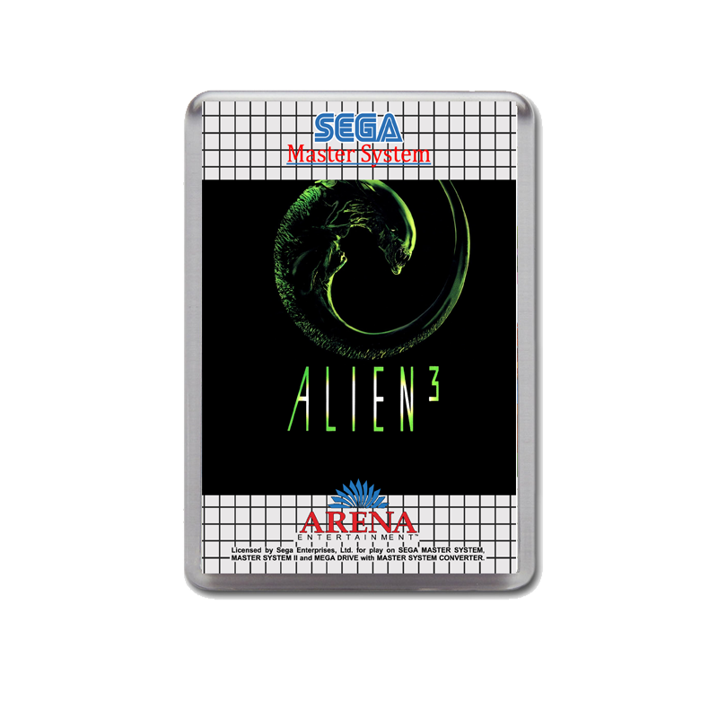 Alien 3 Sega Master System Game Inspired Fridge Magnet