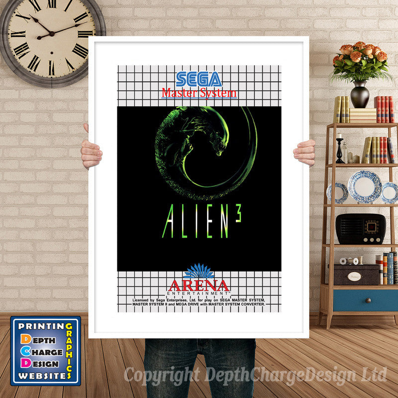 Alien 3 Inspired Retro Gaming Poster A4 A3 A2 Or A1