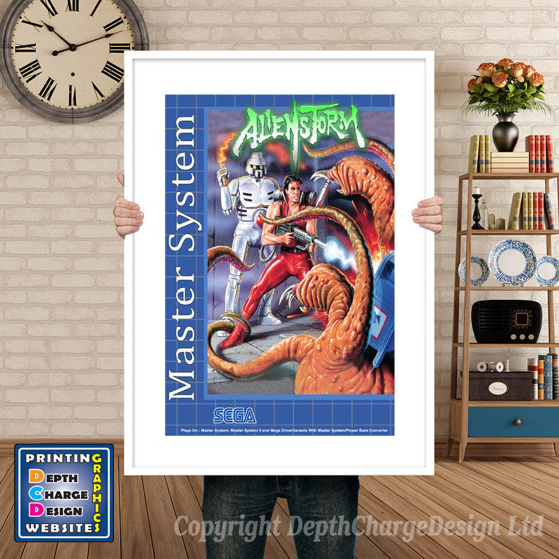 Alien Storm 2 Inspired Retro Gaming Poster A4 A3 A2 Or A1