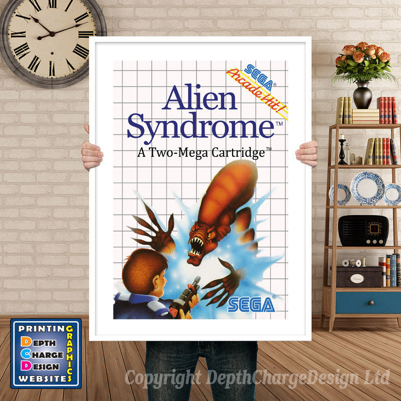 Alien Syndrome Inspired Retro Gaming Poster A4 A3 A2 Or A1