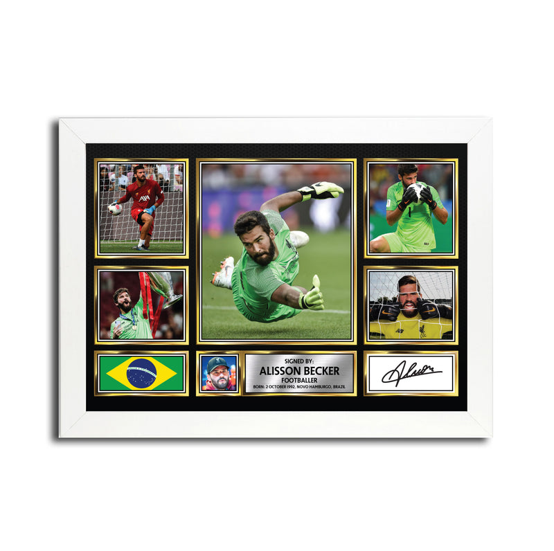 Alisson MC1557 Autographed Football Poster