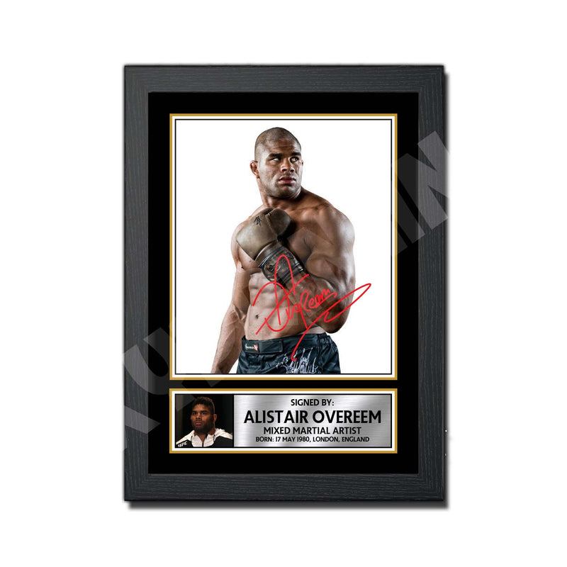 Alistair Overeem Limited Edition MMA Wrestler Signed Print - MMA Wrestling