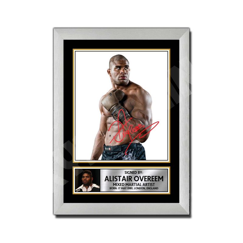 Alistair Overeem Limited Edition MMA Wrestler Signed Print - MMA Wrestling
