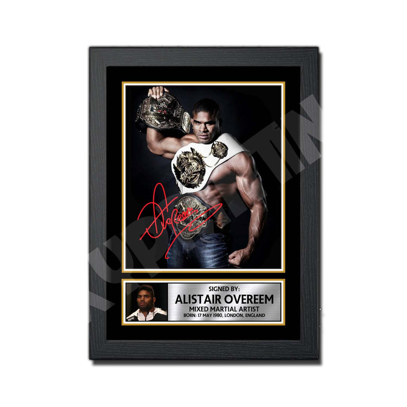 Alistair Overeem 2 Limited Edition MMA Wrestler Signed Print - MMA Wrestling