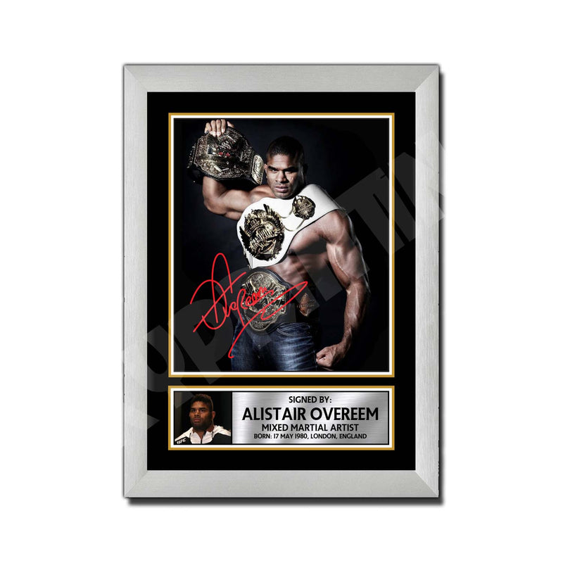 Alistair Overeem 2 Limited Edition MMA Wrestler Signed Print - MMA Wrestling
