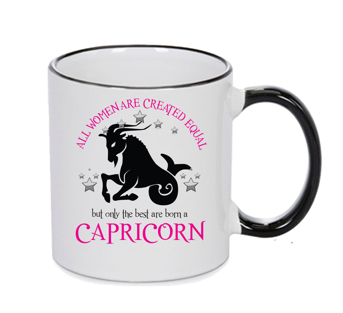 All Women Are Created Equal Capricorn FUNNY – printed mug product image 1