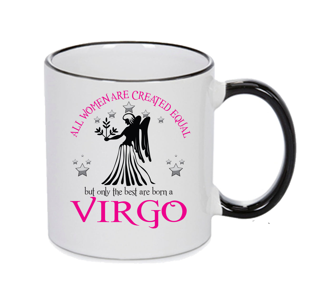 All Women Are Created Equal Virgo FUNNY – printed mug product image 1