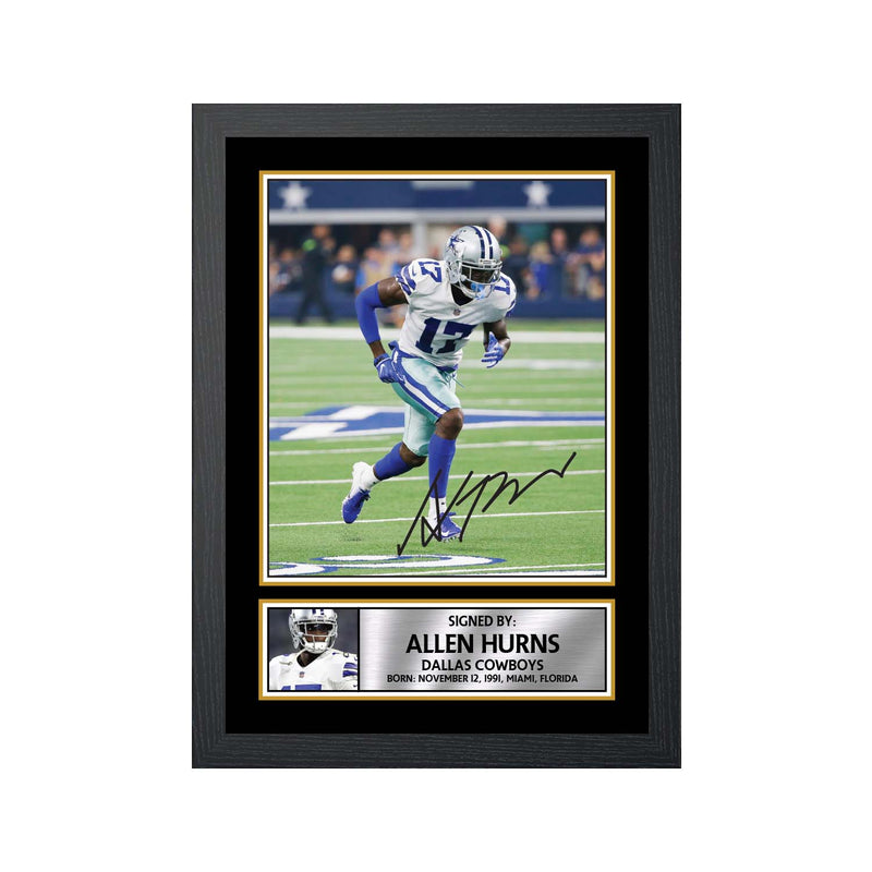 Allen Hurns 2 Limited Edition Football Signed Print - American Footballer