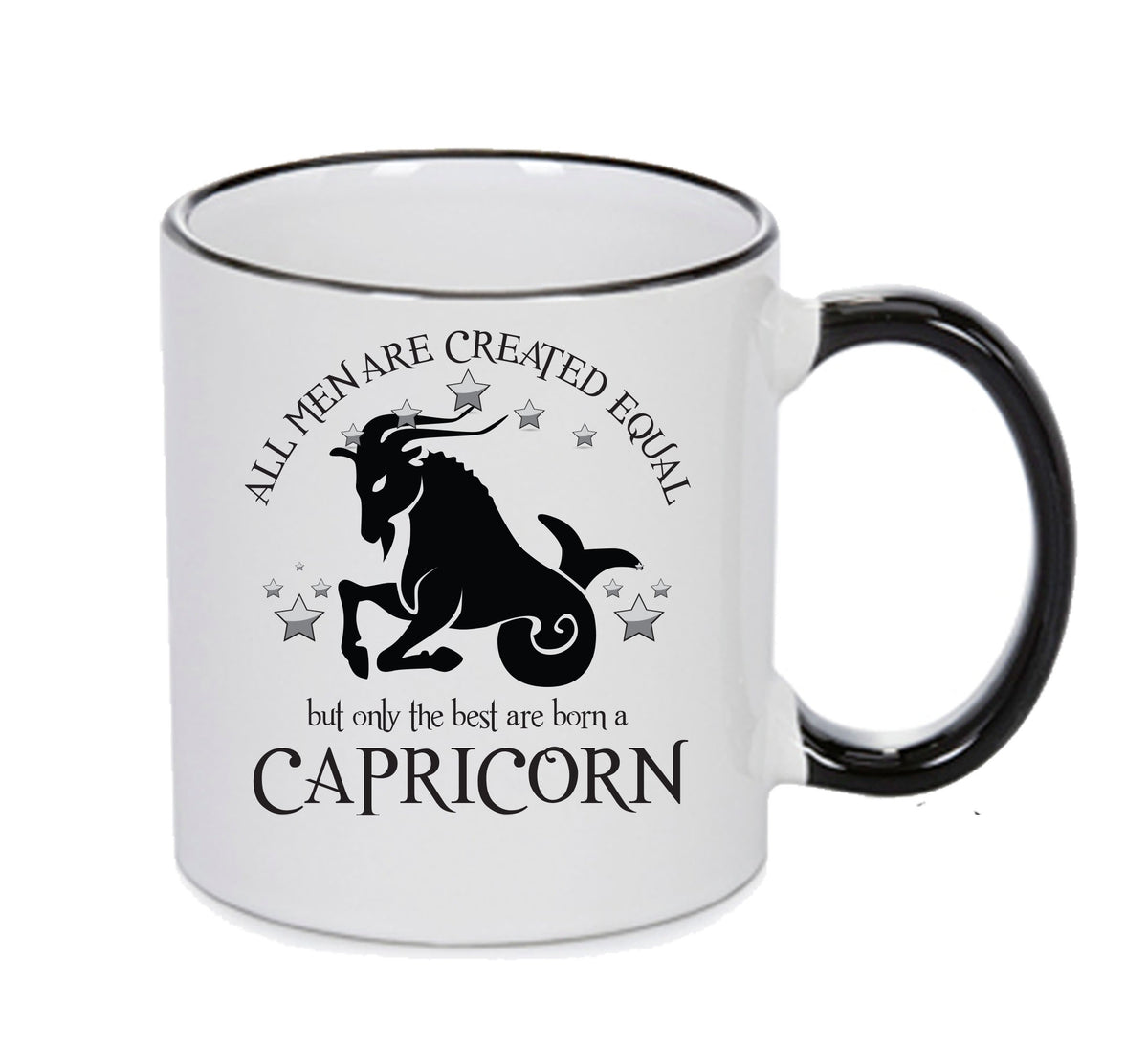 All Men Are Created Equal Capricorn FUNNY – printed mug product image 1