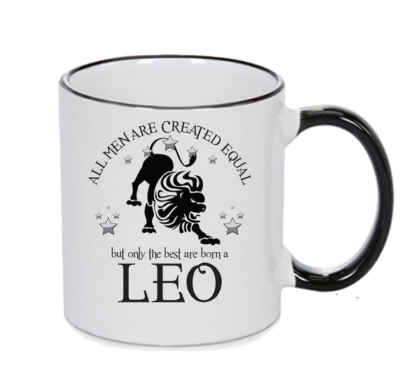 All Men Are Created Equal Leo FUNNY – printed mug product image 1