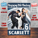 Allu Arjun Pooja Hegde Theme Style Personalised Kids Inspired Movie Birthday Card (SA)