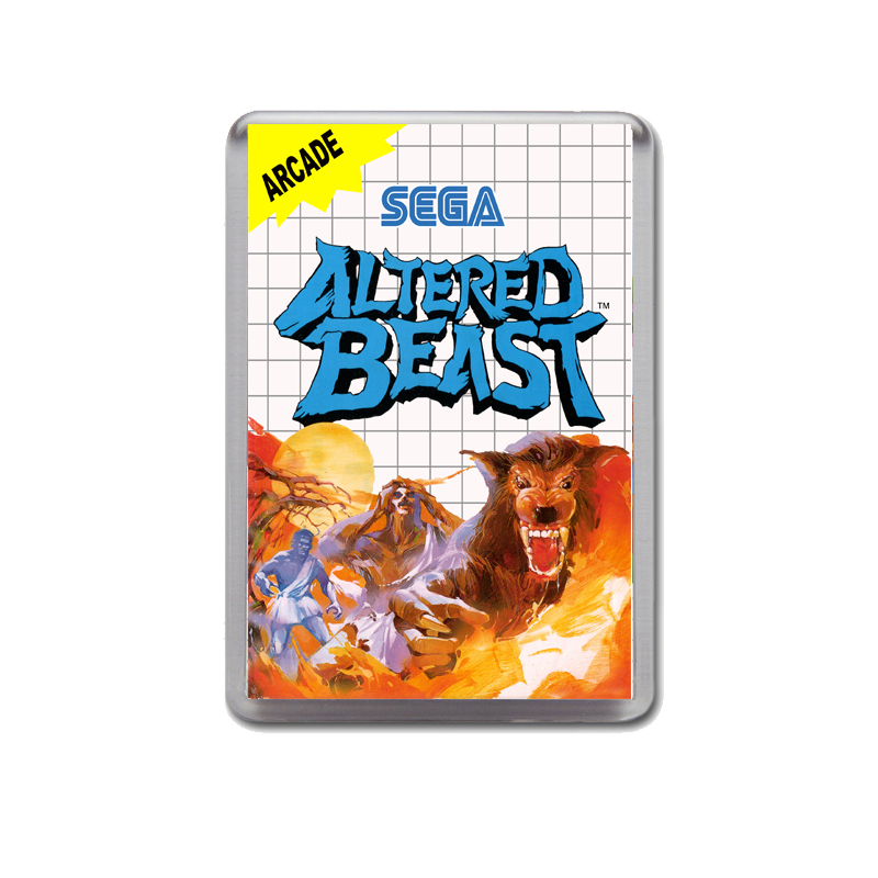 Altered Beast Sega Master System Game Inspired Fridge Magnet