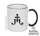 Alum Black Handle Alchemy Mug GOTHIC GOTH HORROR STARS HORROSCOPE BLACK MAGIC MUG