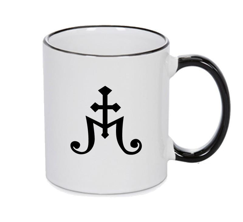 Alum Black Handle Alchemy Mug GOTHIC GOTH HORROR STARS HORROSCOPE BLACK MAGIC MUG