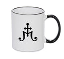 Alum Black Handle Alchemy Mug GOTHIC GOTH HORROR STARS HORROSCOPE BLACK MAGIC MUG