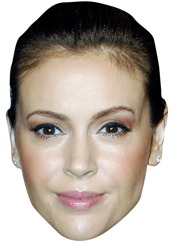 Alyssa Milano Face Mask – Fancy Dress Cardboard Costume Mask