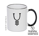 Amalgamation Black Handle Alchemy Mug GOTHIC GOTH HORROR STARS HORROSCOPE BLACK MAGIC MUG