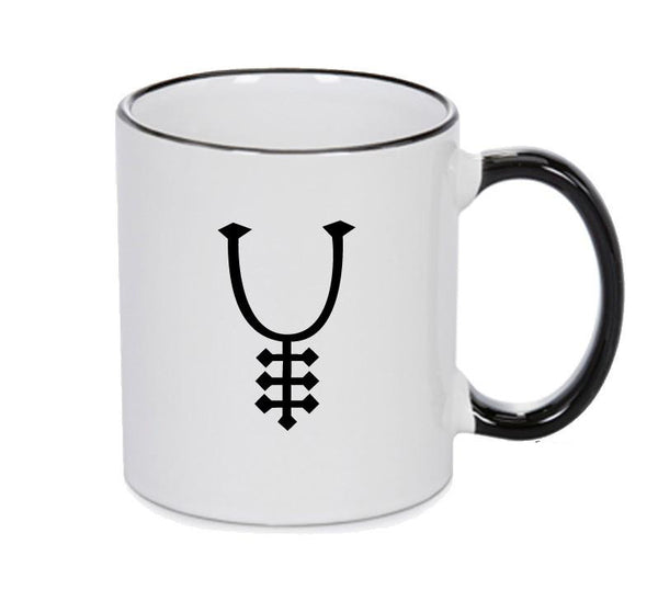 Amalgamation Black Handle Alchemy Mug Gothic Goth Horror Stars Horroscope Black