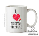 I Love Amanda Righetti - I Love Celebrity Mug - Novelty Gift Printed Tea Coffee Ceramic Mug