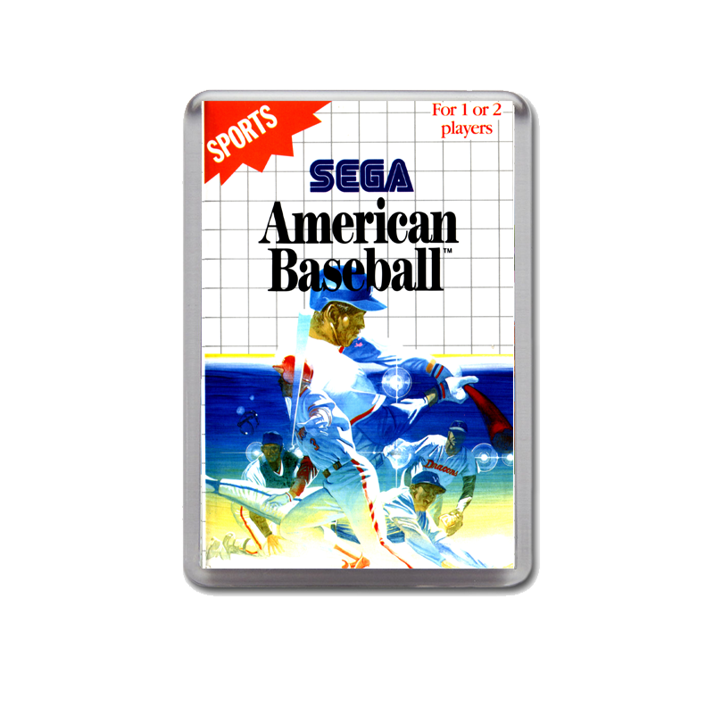 American Baseball Sega Master System Game Inspired Fridge Magnet