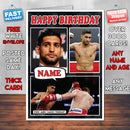 Amir Khan Boxing Personalised Birthday Card