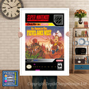 An American Tale Fievel Foes West Super Nintendo GAME INSPIRED THEME Retro Gaming Poster A4 A3 A2 Or A1