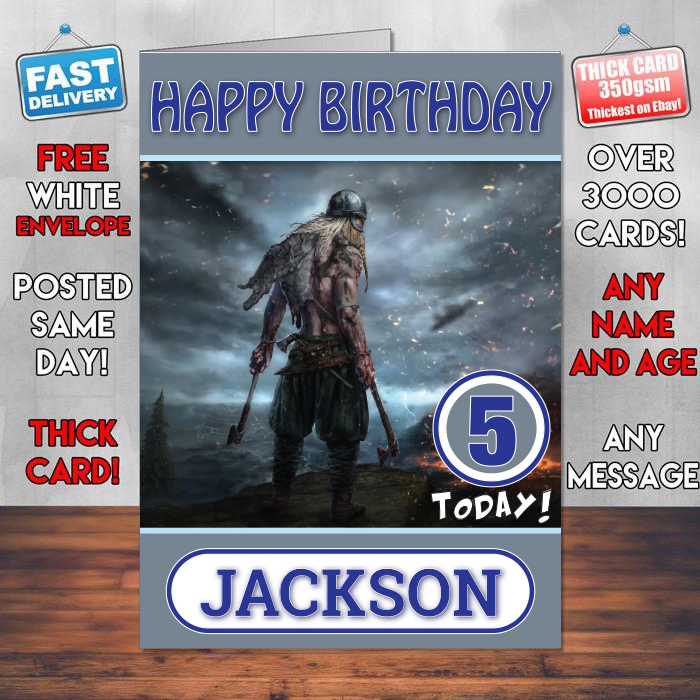 Personalised Ancestors Game 2017 Inspired Style Game Kids Inspired Birthday Card (SA)