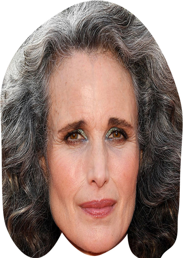 Andie MacDowell Face Mask – Fancy Dress Cardboard Costume Mask
