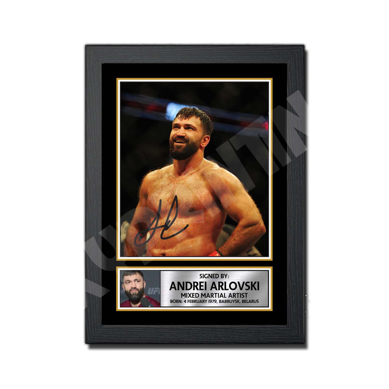 Andrei Arlovski Limited Edition MMA Wrestler Signed Print - MMA Wrestling