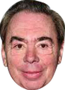 Andrew Lloyd Webber TV STAR Celebrity Face Mask Fancy Dress Cardboard Costume Mask