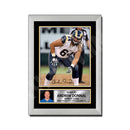 Andrew Donnal 2 Limited Edition Football Signed Print - American Footballer
