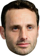 Andrew Lincoln Walking Dead 2018 Celebrity Face Mask Fancy Dress Cardboard Costume Mask