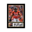 Andy Janovich 2 Limited Edition Football Signed Print - American Footballer