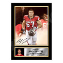 Andy Levitre 1 Limited Edition Football Signed Print - American Footballer