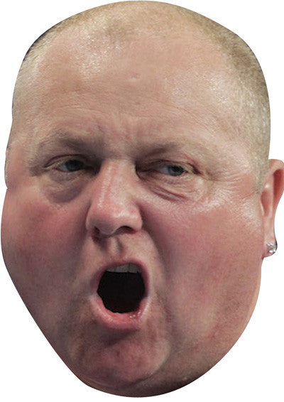 Andy Hamilton Darts 2018 Celebrity Face Mask Fancy Dress Cardboard Costume Mask