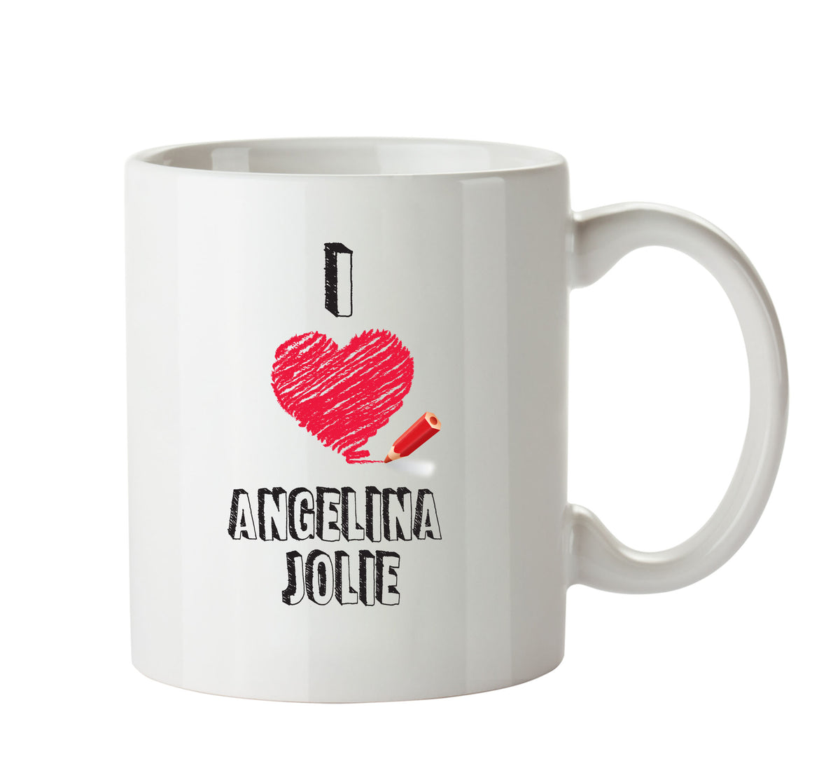 I Love Angelina Jolie Mug - I Love Celebrity Mug - Novelty Gift Printed Tea Coffee Ceramic Mug – I Love Angelina Jolie Mug - I Love Celebrity Mug - Novelty Gift Printed Tea
