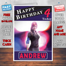 Personalised Anna Grim Splinter Cell Inspired Style Game Kids Inspired Birthday Card (SA)