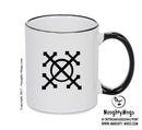 Anneal Black Handle Alchemy Mug GOTHIC GOTH HORROR STARS HORROSCOPE BLACK MAGIC MUG