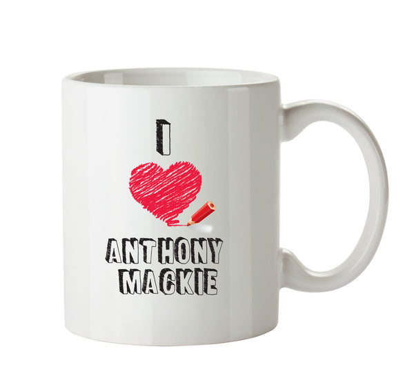I Love Anthony Mackie Celebrity Mug Office Mug – printed mug product image 1