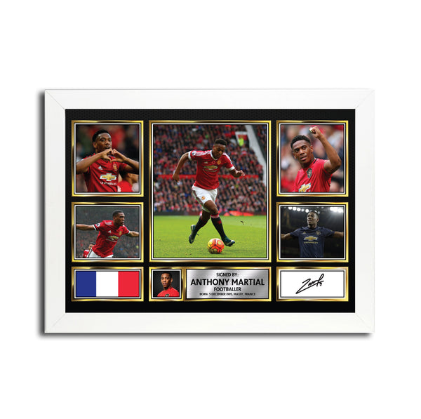 Anthony Martial MC1560 Printed Signature Football Poster