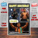Anthony Joshua KE Inspired Style Personalised Boxing Card