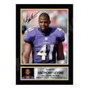 Anthony Levine 2 Limited Edition Football Signed Print - American Footballer