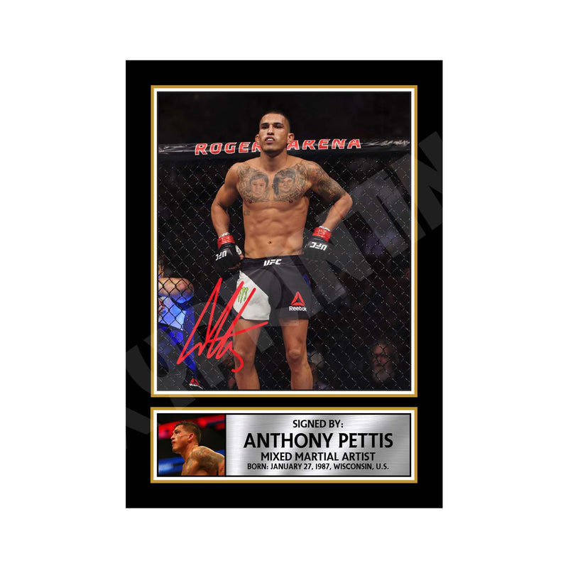 Anthony Pettis Limited Edition MMA Wrestler Signed Print - MMA Wrestling
