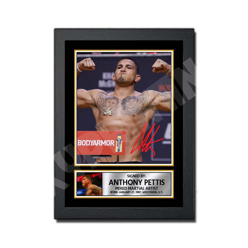 Anthony Pettis 2 Limited Edition MMA Wrestler Signed Print - MMA Wrestling
